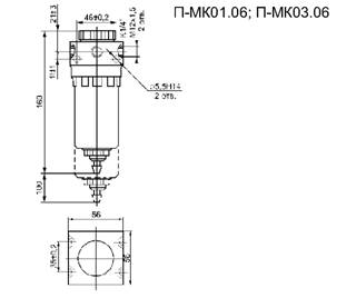 Размеры П-МК01.06, П-МК03.06